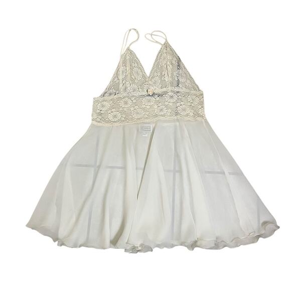 Vintage Kayla lace feminine babydoll honeymoon lingerie - Picture 3 of 13